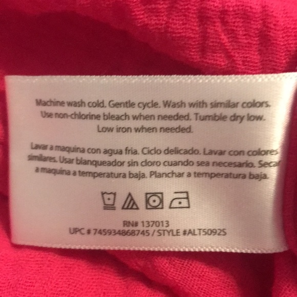 three dots fuchsia double gauze top size XXL - Picture 6 of 6